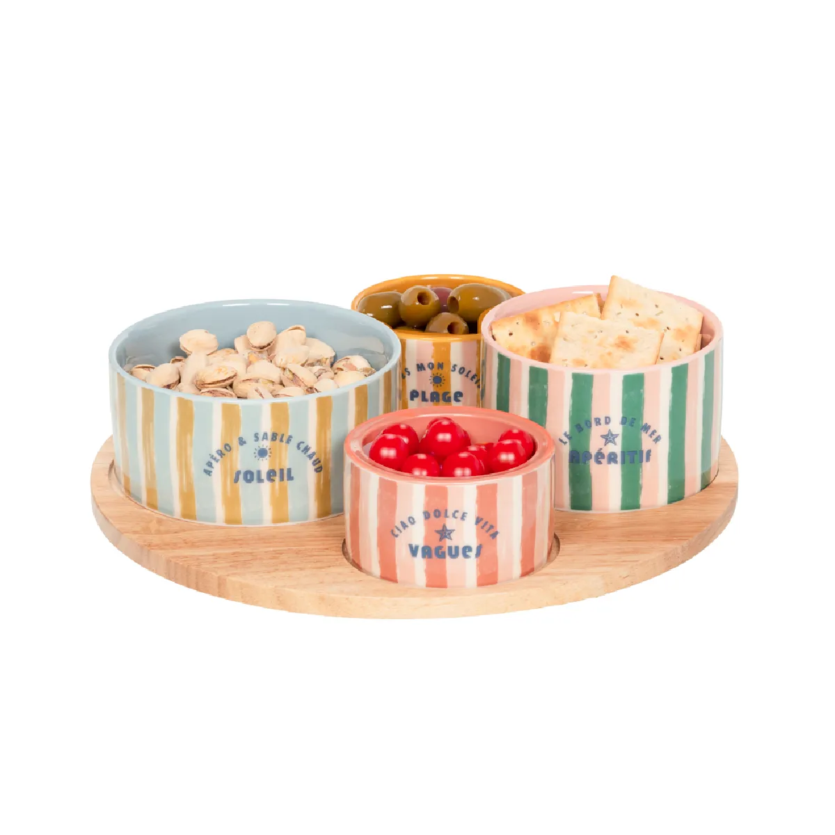 Table Passion Set De Bols - Multicolore