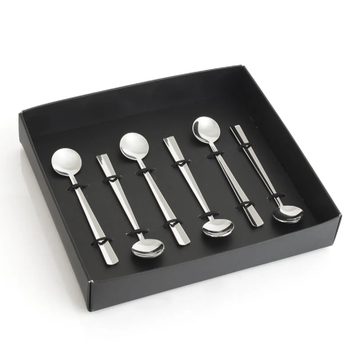Table passion coffret cuillères moka - Argent