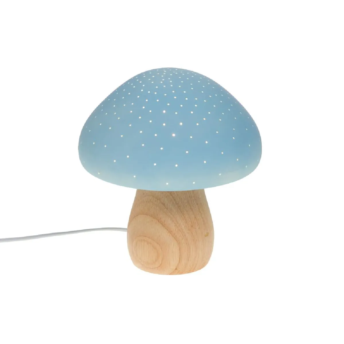 Amadeus Lampe champignon porcelaine - Bleu