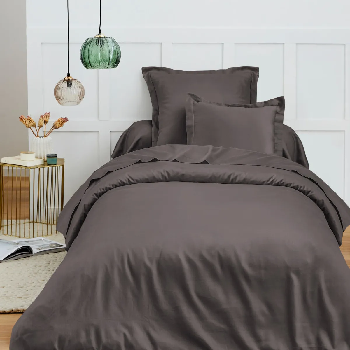 Housse de couette 140 x 200 cm Premium pour lit 1 place Coton Pur