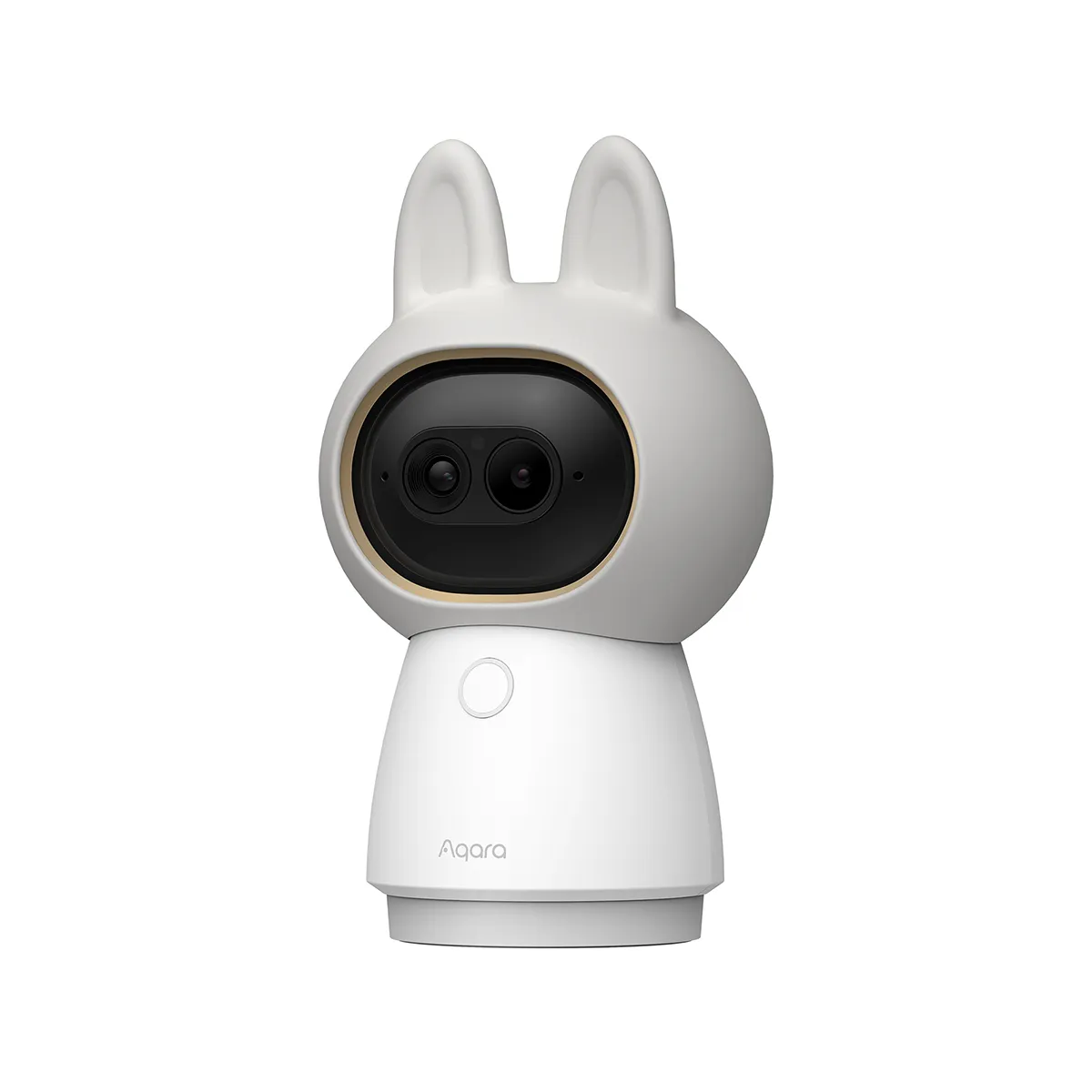 Aqara Caméra de Surveillance Intérieure 4K Connectée avec Suivi IA 360° Blanc / Noir