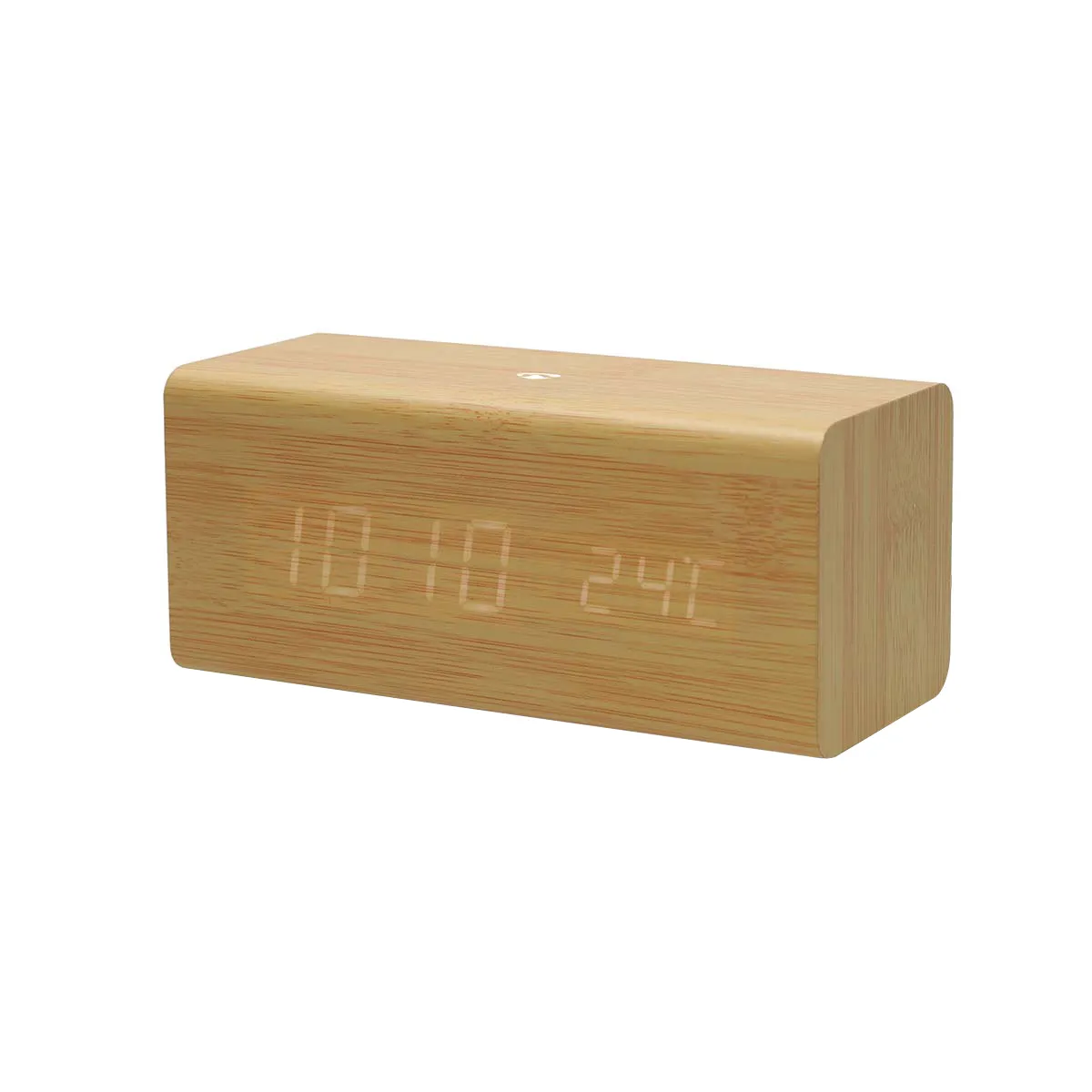 Nedis Beige Radio-Réveil Numérique Led Fm Avec Fontion Snooze / Date Et Thermomètre