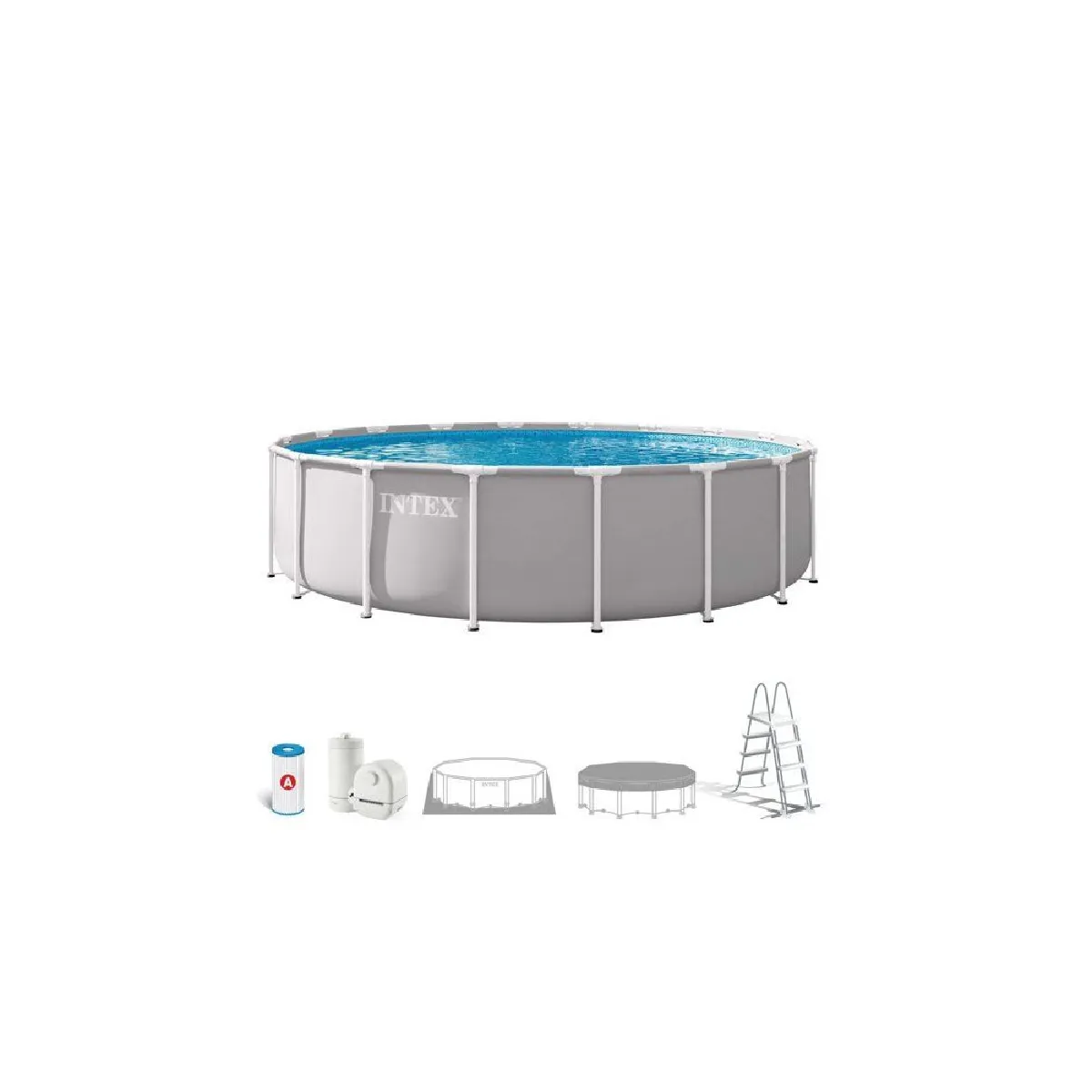 Kit Piscine hors sol tubulaire INTEX Pris Frame 549 x 122 cm Ronde 26732ND - vue 2