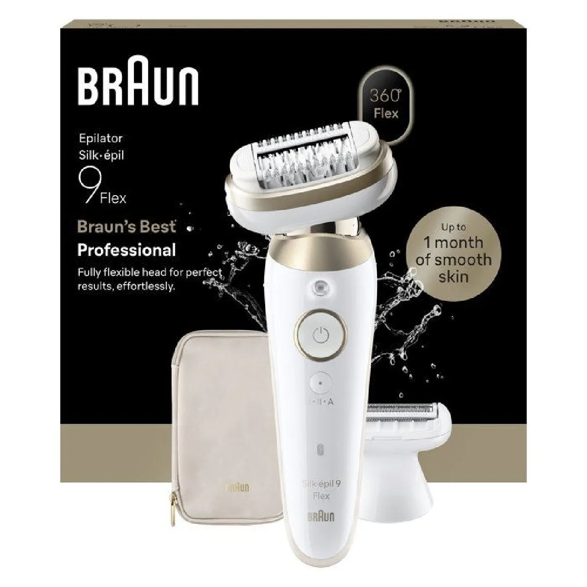 Épilateur électrique BRAUN SES9 030 3D 2 modes 50 min Étanche / Or - vue 5