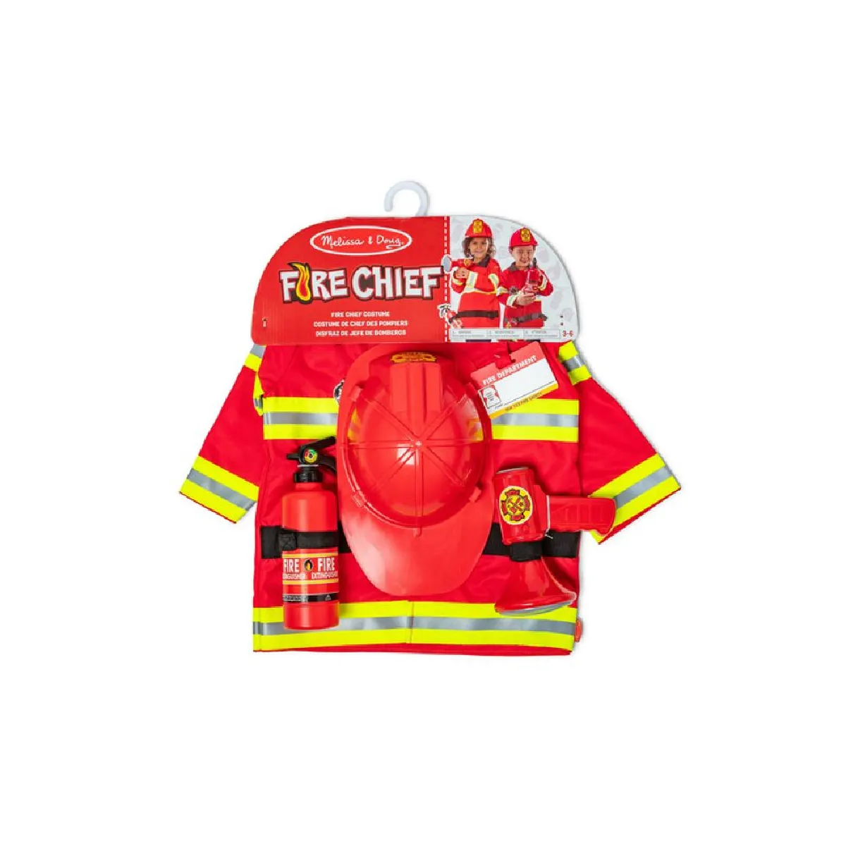 Déguisement Pompier Melissa & Doug – 6 Accessoires, Pour Enfants De 3 À 6 Ans