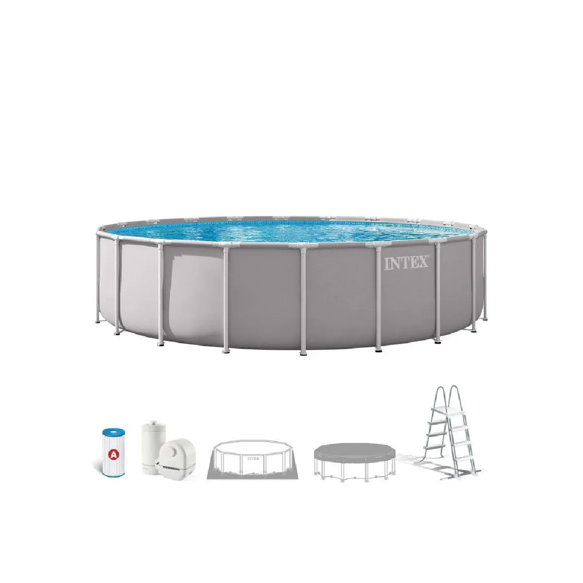 Kit Piscine hors sol tubulaire INTEX Pris Frame 610 x 132 cm Ronde 26756ND + Nettoyeur piscinespa ZR100 Autonomie 50 mn - vue 3