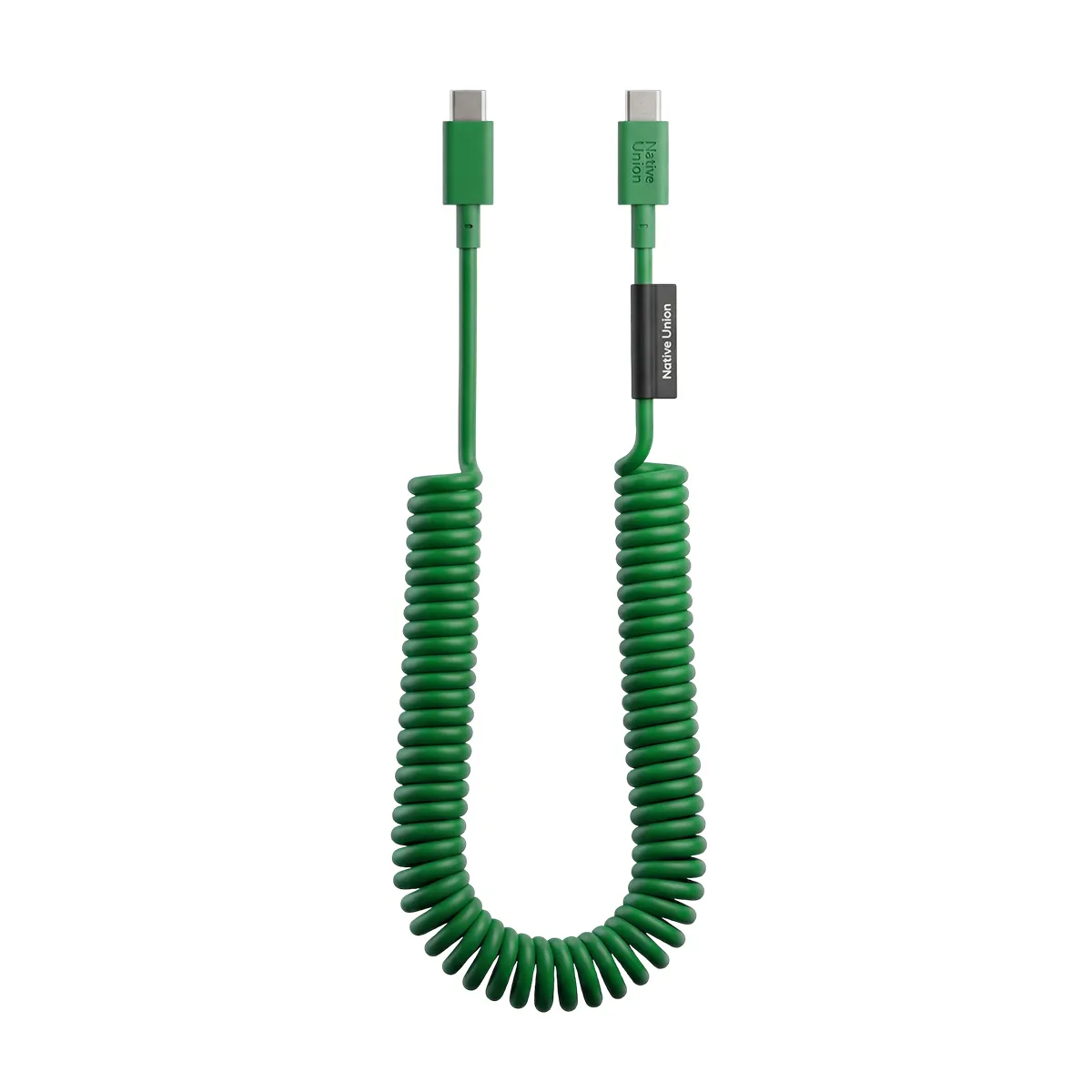 Native Union Vert Câble Usb-C Vers Usb-C 60W Spiralé 2.4M Série Pop Charge Rapide - Image 2