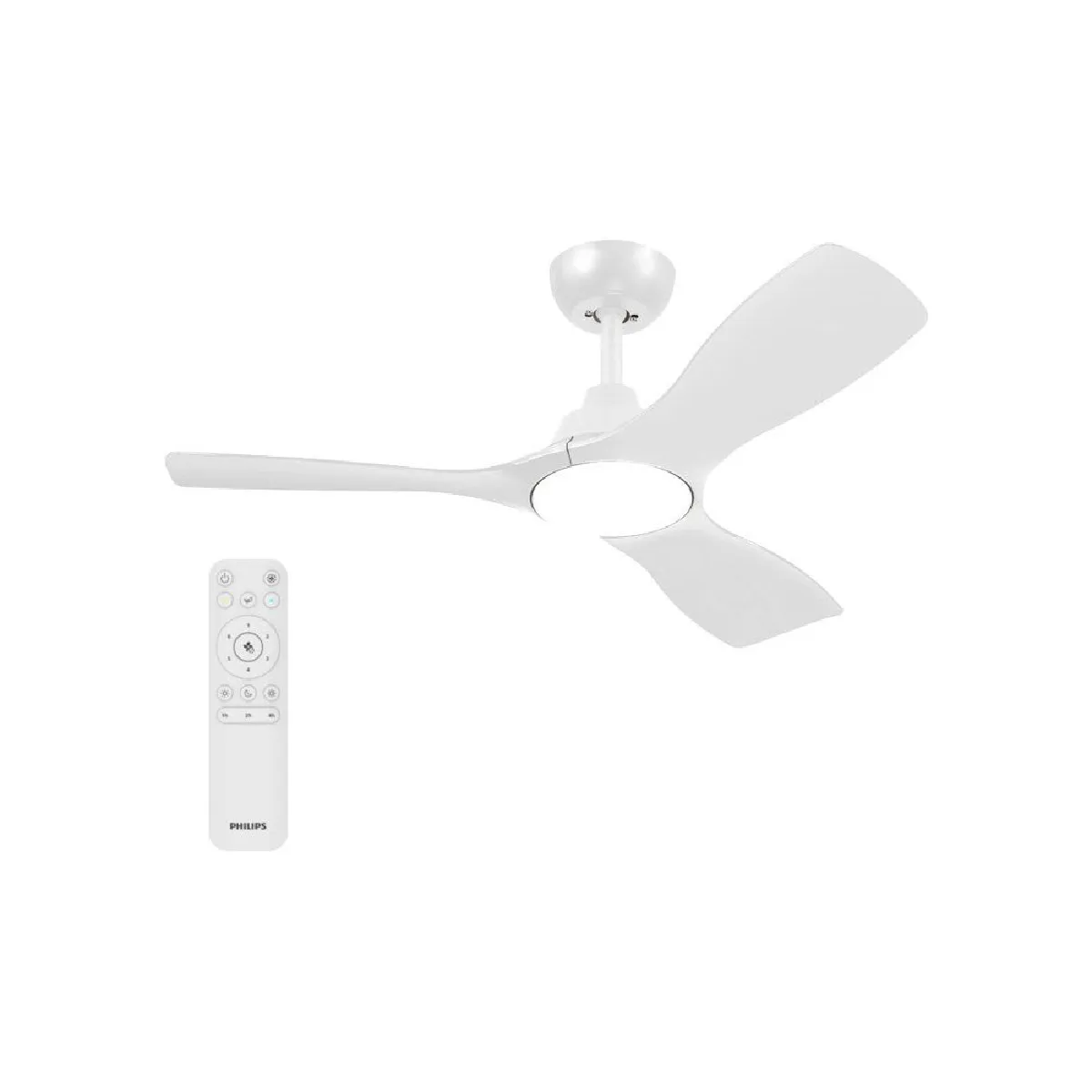 Ventilateur de plafond Philips Pales fixes Lumière réglable télécommande incluse - vue 10