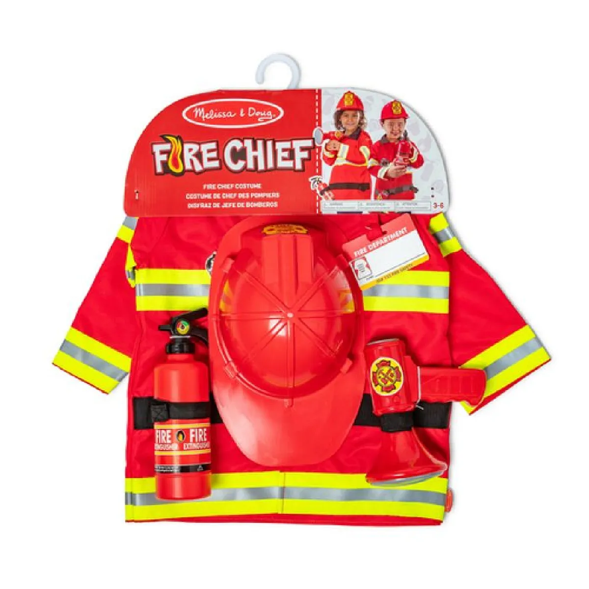 Déguisement Pompier Melissa & Doug – 6 Accessoires, Pour Enfants De 3 À 6 Ans - vue 3