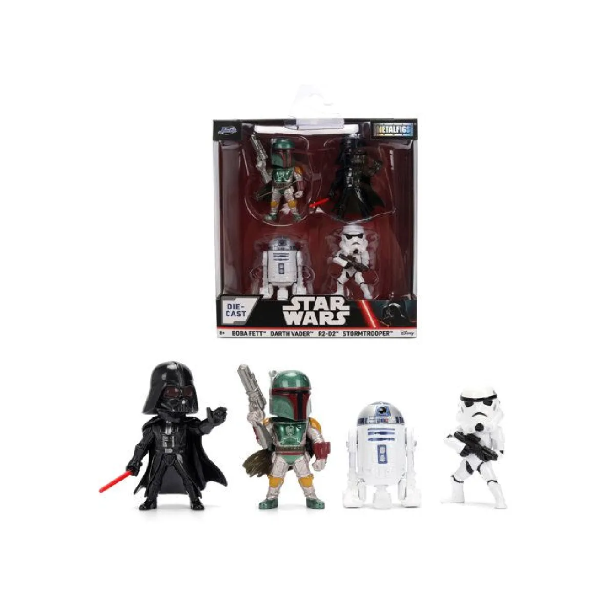 Jada Toys Figurines Star Wars Métal - Set 4 Pièces