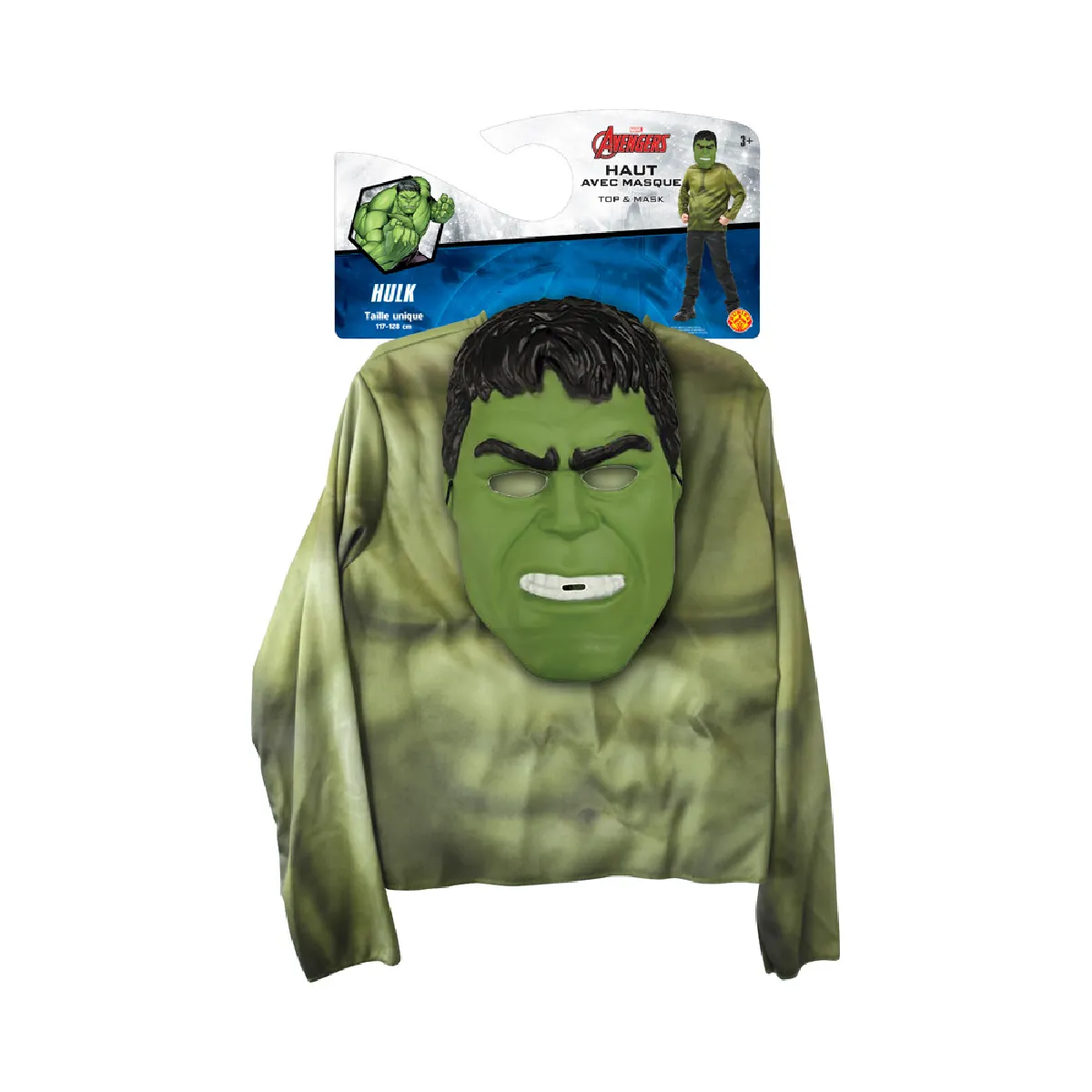 Marvel Déguisement Hulk Top Et Masque - Image 2