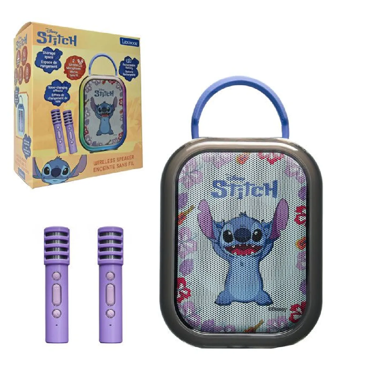 Lexibook karaoké Bluetooth enfant - Rose