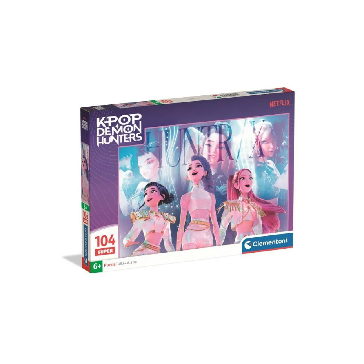 Clementoni K-Pop Demon Hunters - Puzzle 104 pièces