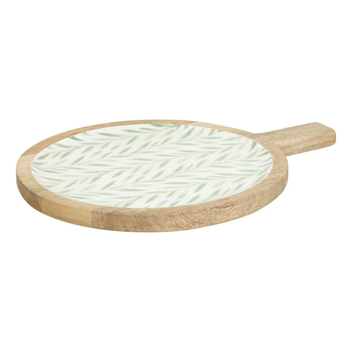 Assiette de Présentation en Bois Inaya 40cm Vert Olive