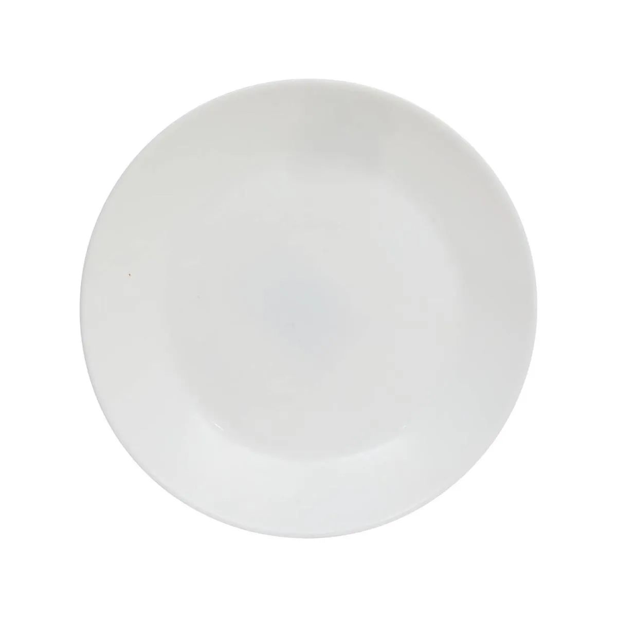 Lot de 6 Assiettes à Dessert en Verre Louise 18cm Blanc