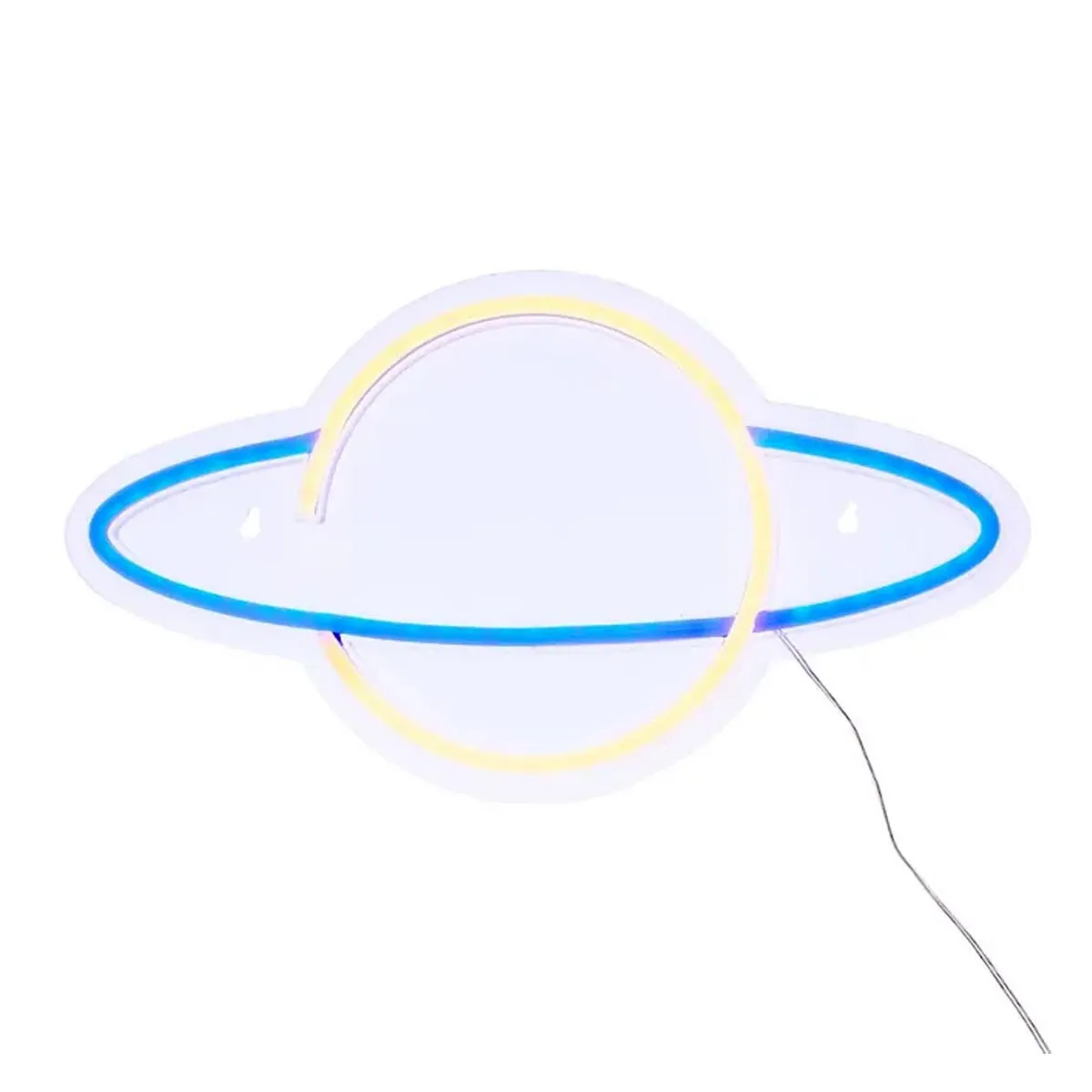 Atmosphera Bleu Néon Led Mural Planet