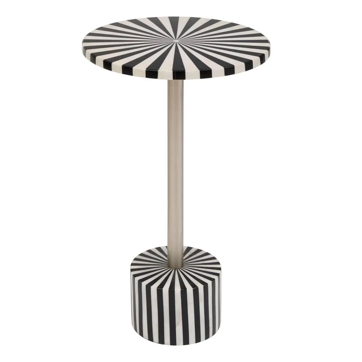 Atmosphera Noir/Blanc Table D'appoint Design Nema 36Cm &