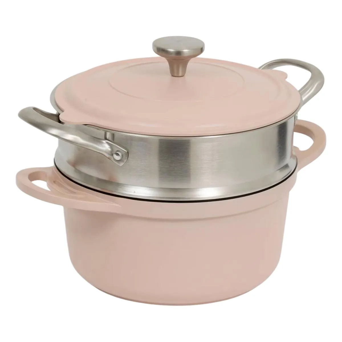 Five Simply Smart Rose Cocotte Avec Panier Vapeur Kirk 24Cm