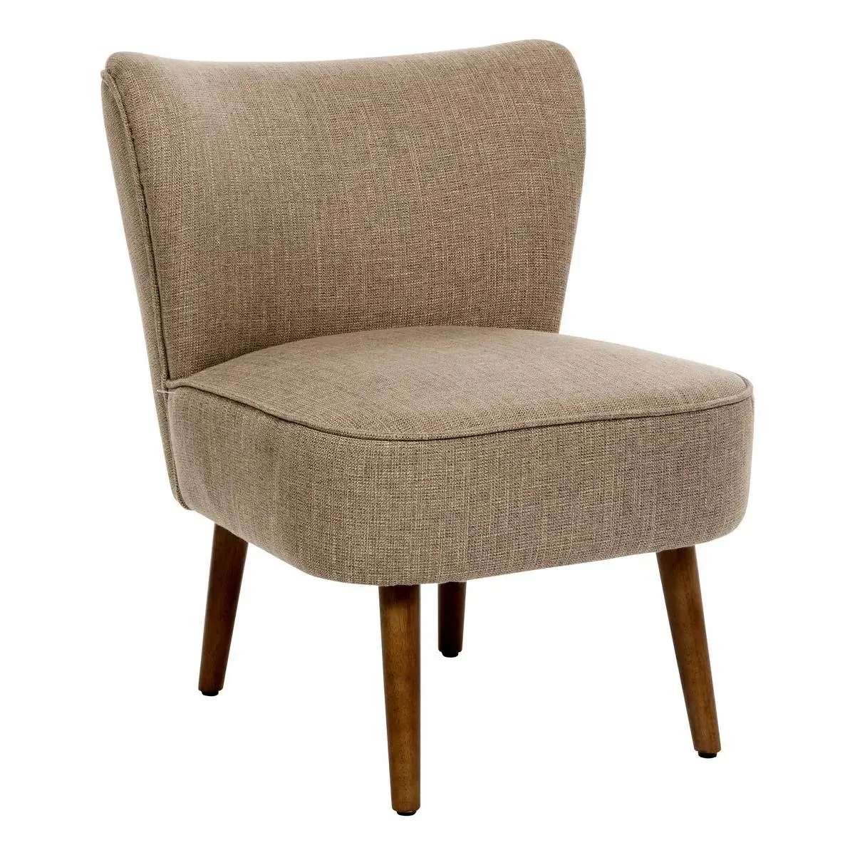 Atmosphera Beige Fauteuil Design Aera 72Cm