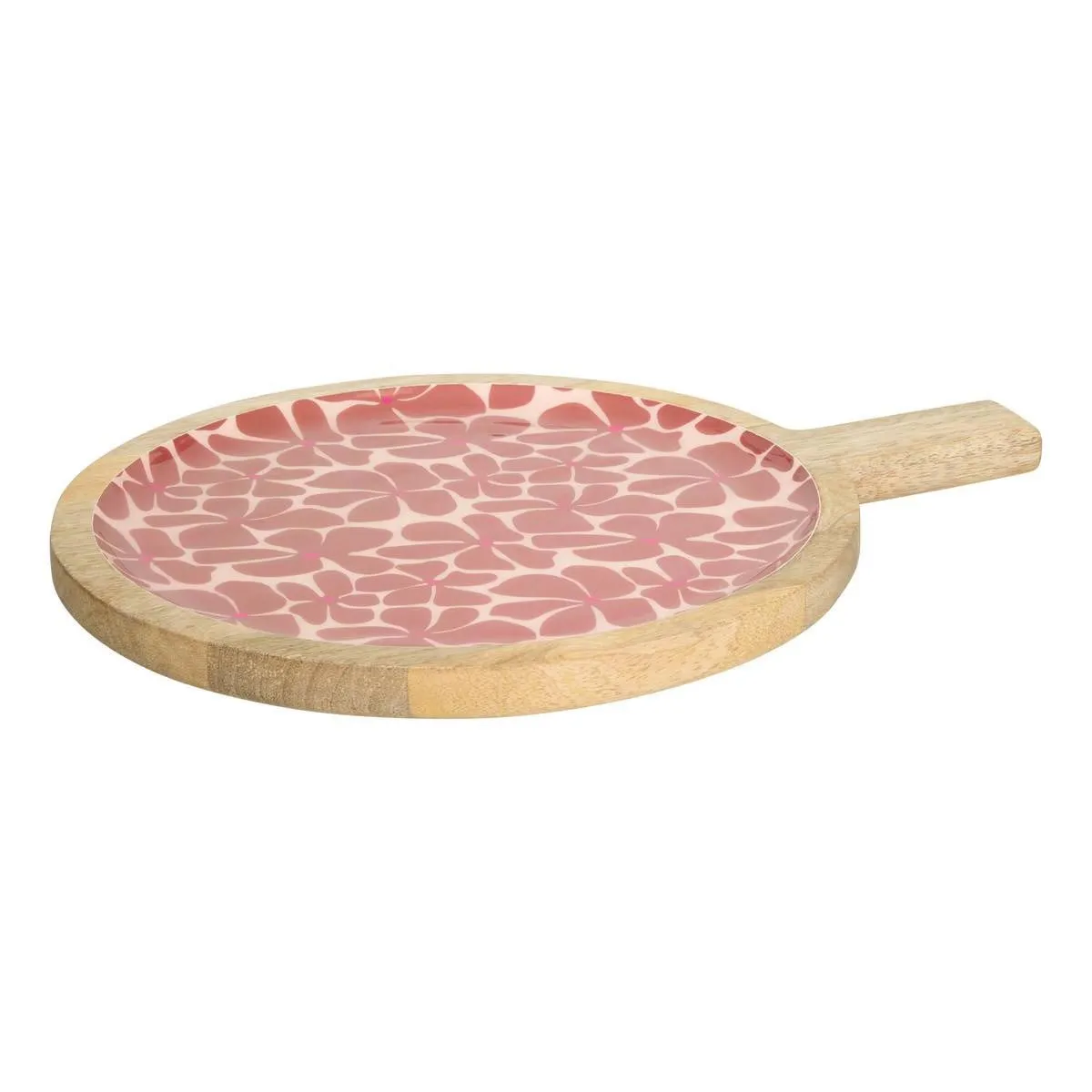 Assiette de Présentation en Bois Inaya 40cm Terracotta