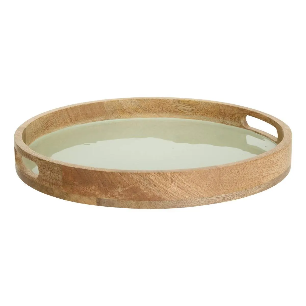Secret De Gourmet Vert Plateau De Service En Bois Inaya 38Cm