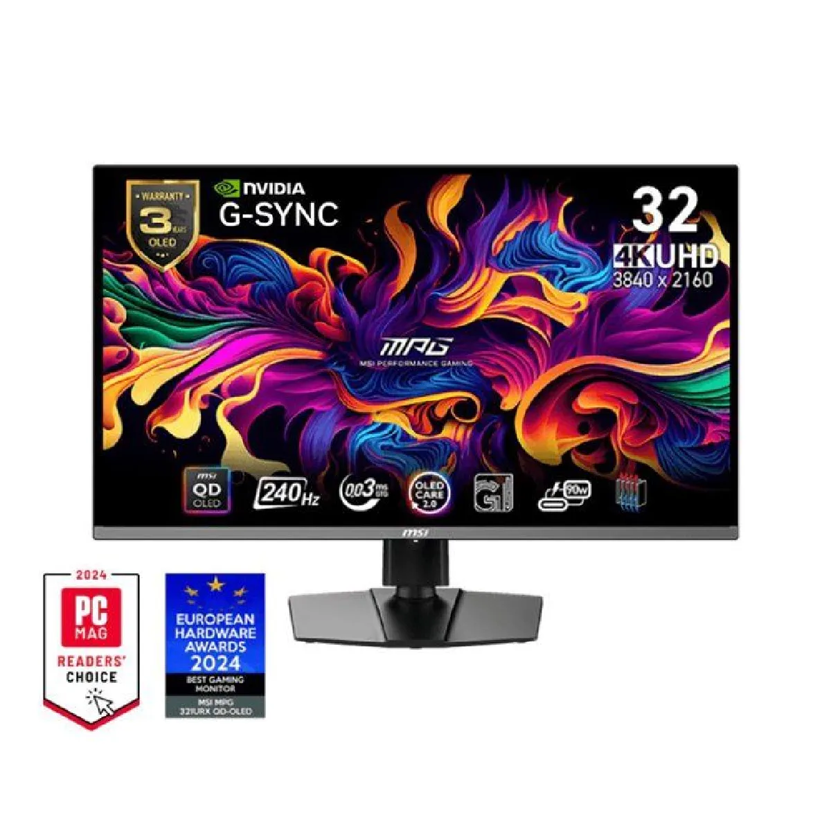 Msi Gris/Noir 31.5" Led - Mpg 321Urx Qd-Oled