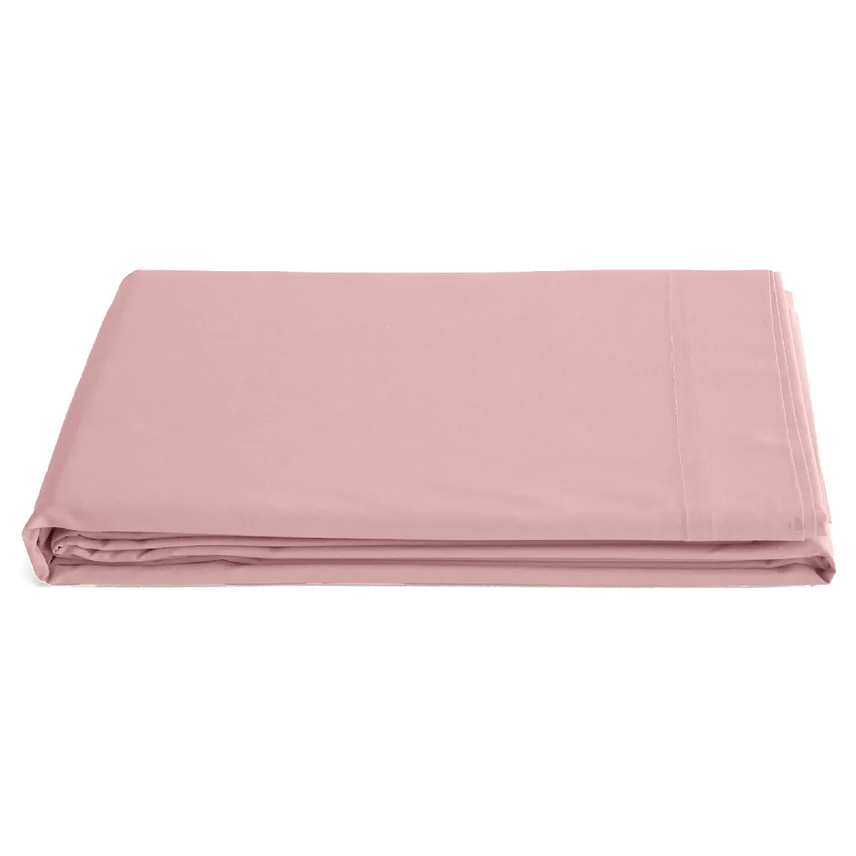 Drap plat uni percale de coton MANOIR