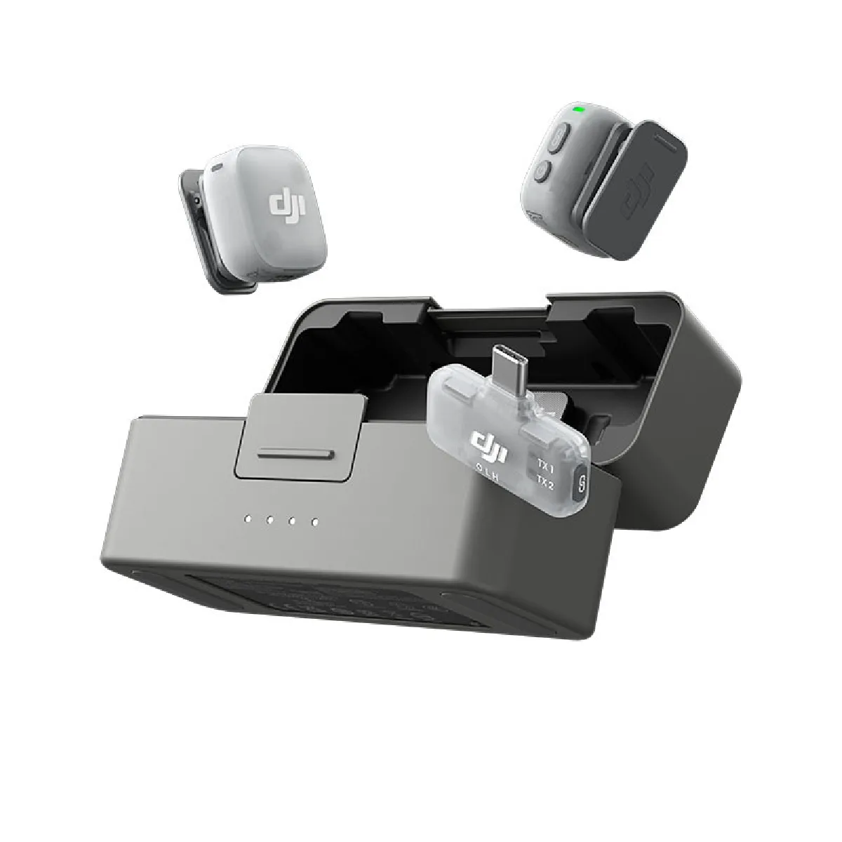 Microphone sans fil Dji Mic Mini 2 Bluetooth 2 TX + 1 Mobile RX + Etui de chargement - vue 5