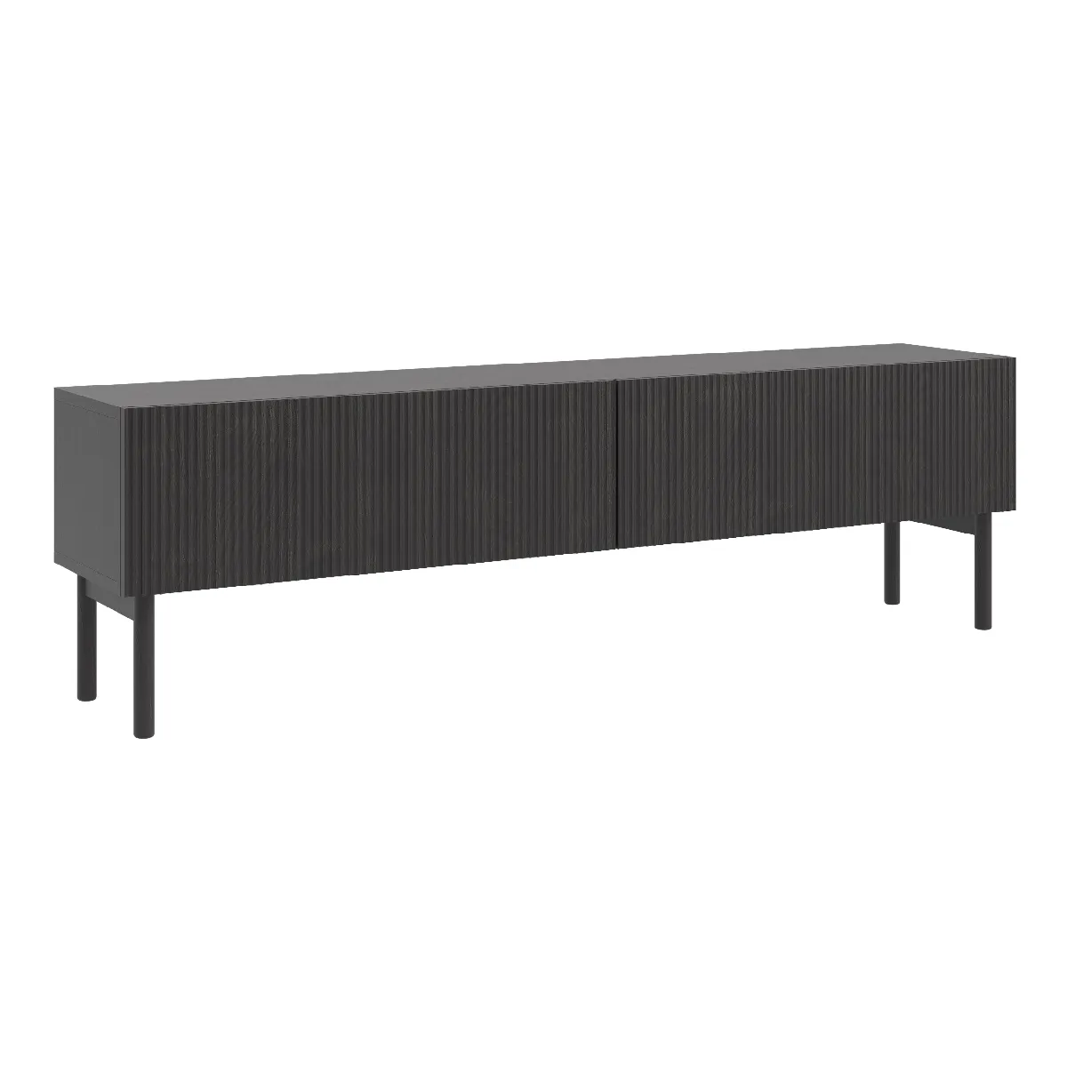 SELSEY - Meuble TV debout NOLIE - 175 cm - couleur du bois de frêne Portland