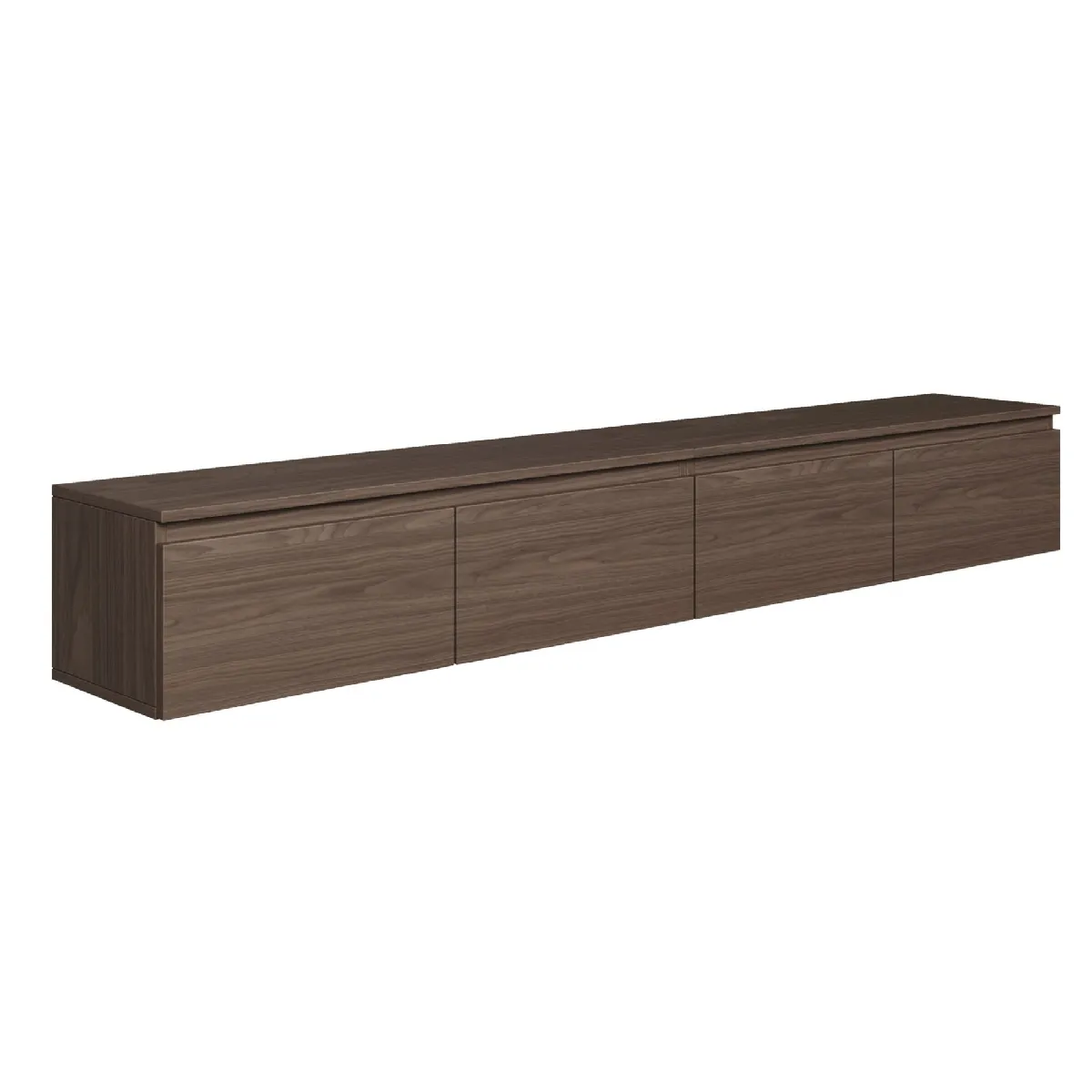 Selsey Meuble tv suspendu, aspect noyer wisconsin, 200 cm