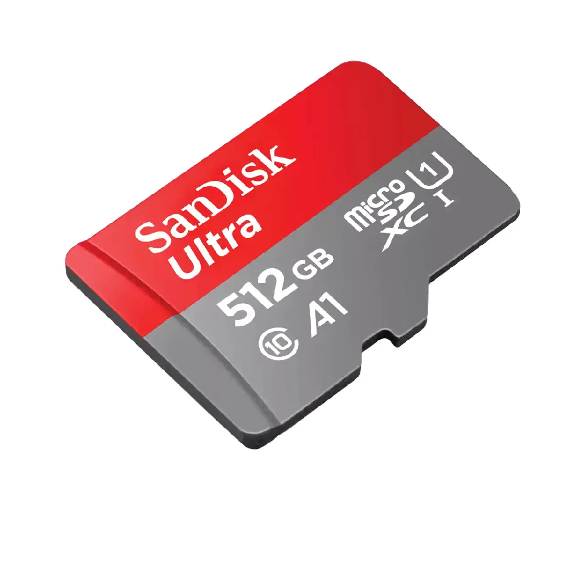SanDisk SDSQUAC-512G-GN6FA - microSDXC 512 Go - UHS-I - Classe 10 - A1 - 150 Mo/s - Gris/Rouge