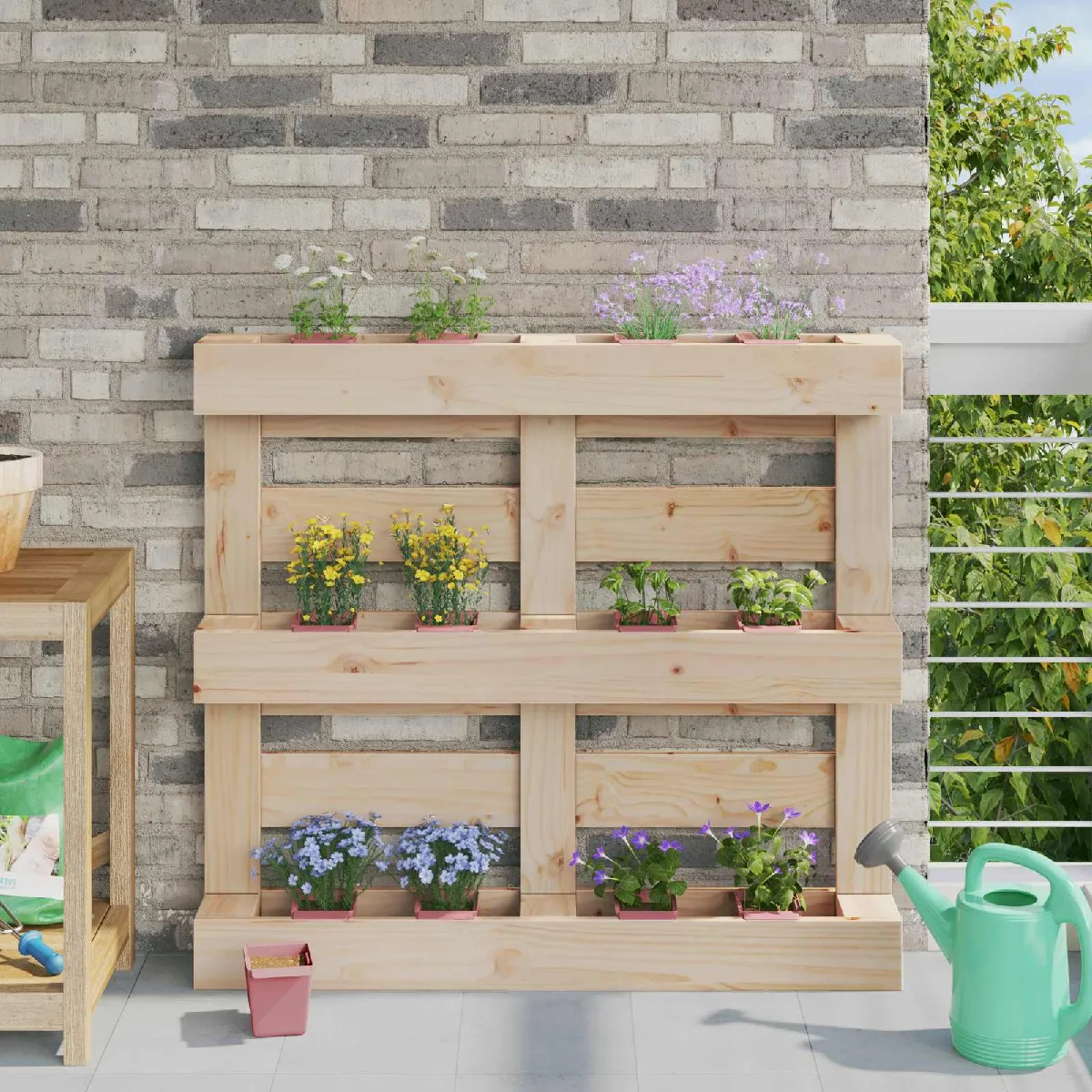 vidaXL Caisses à fleurs pour palettes Euro 24 pcs