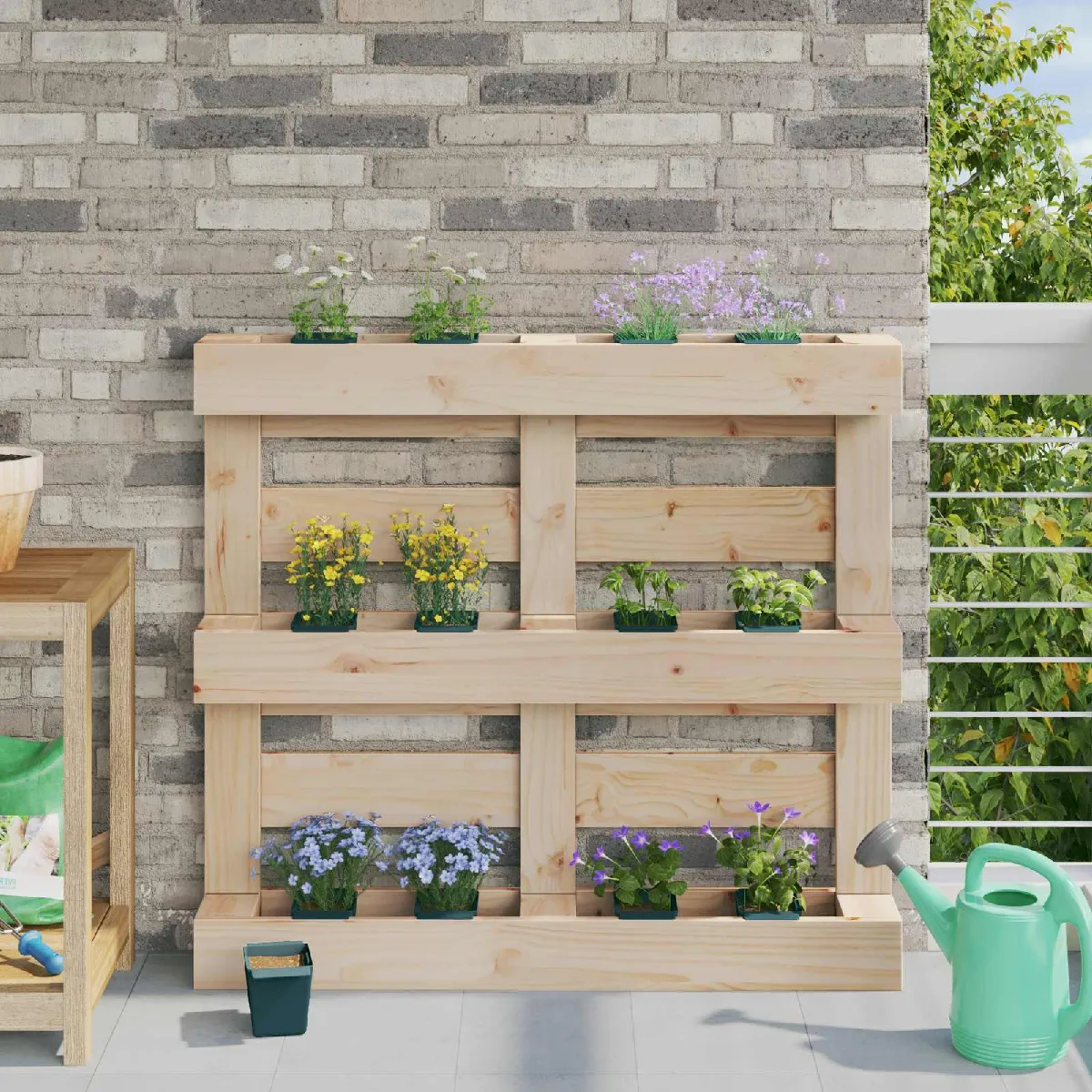 vidaXL Caisses à fleurs pour palettes Euro 24 pcs