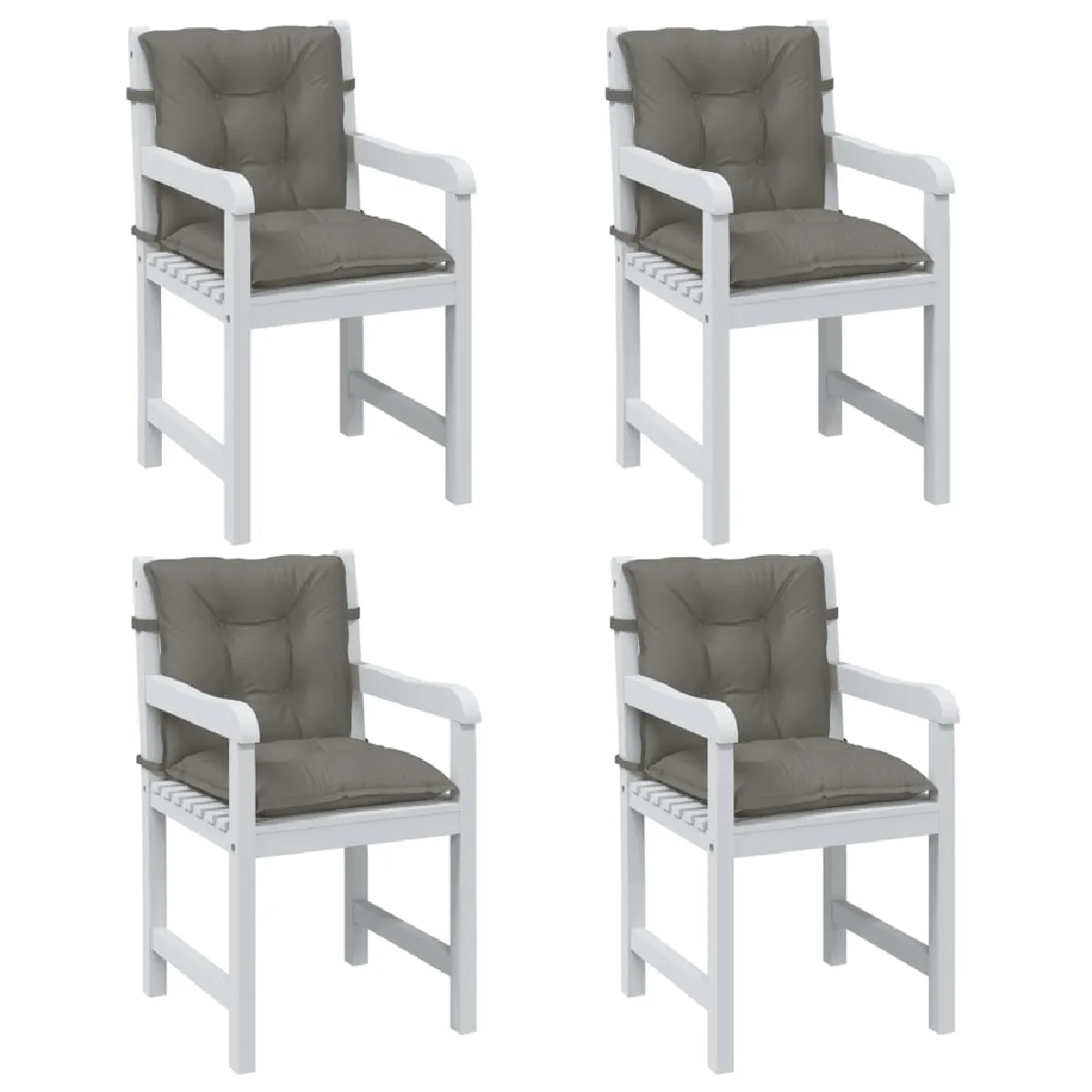 VIDAXL Coussins Dossier Bas 2pcs - vue 2