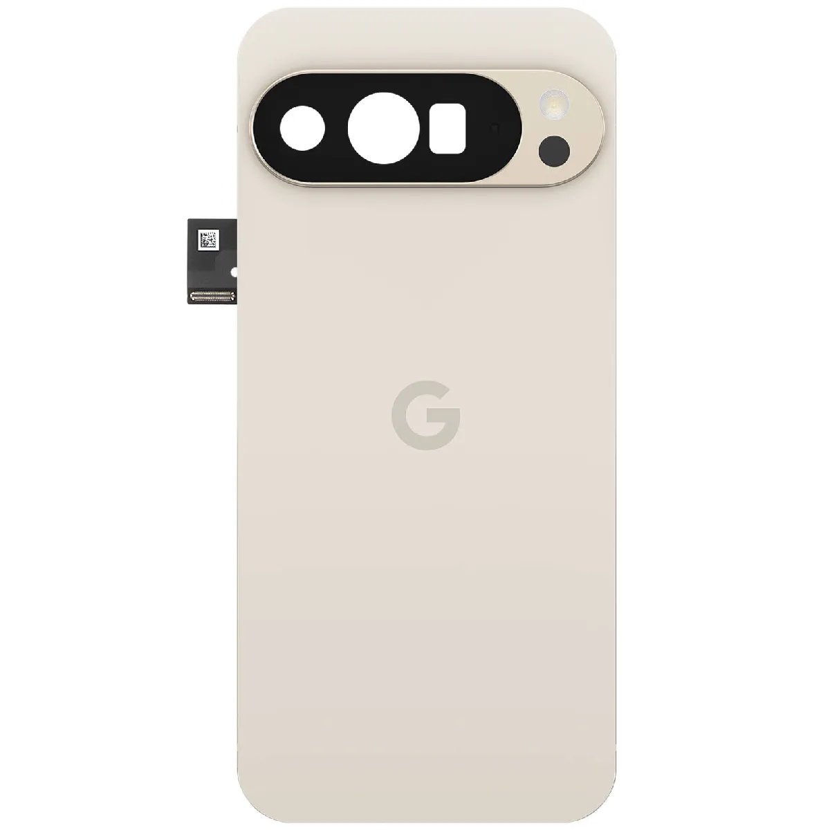 Google Blanc Cache Batterie Original Pour Pixel 10 Pro Xl Avec Adhésif Préinstallé