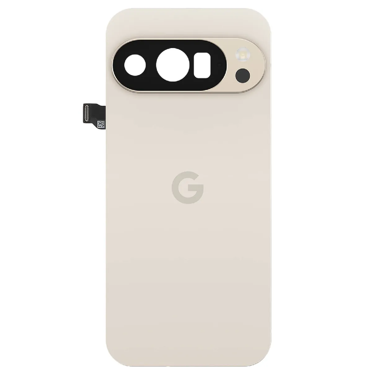 Google Blanc Cache Batterie Original Pour Pixel 10 Pro Avec Adhésif Préinstallé