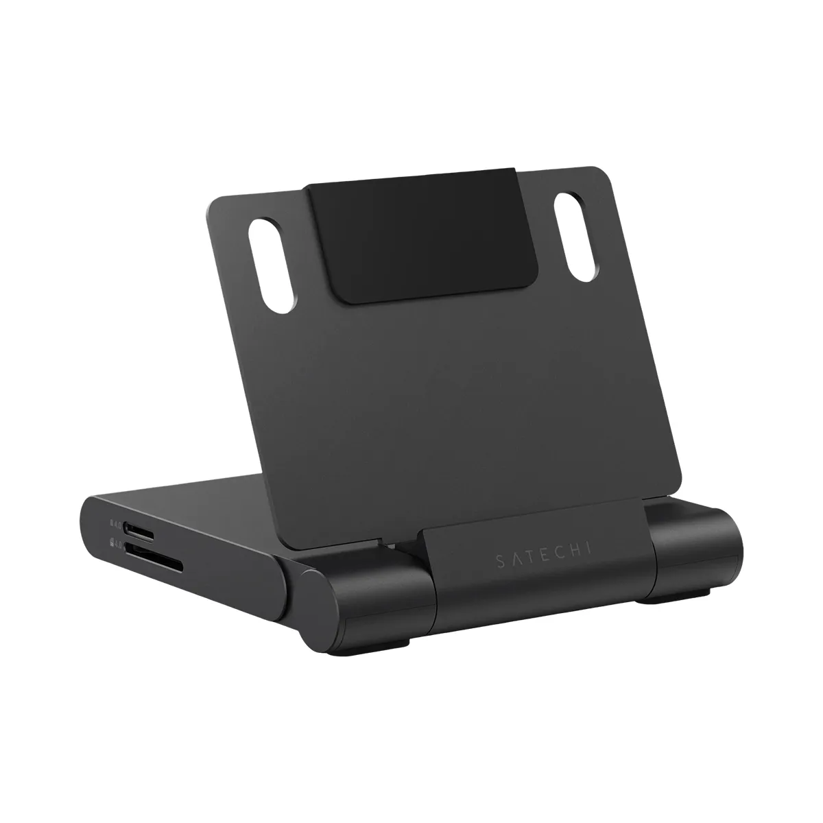 Satechi Noir Support Avec Hub Usb-C 4K Pour Ipad Pliable Et Portable - Image 3