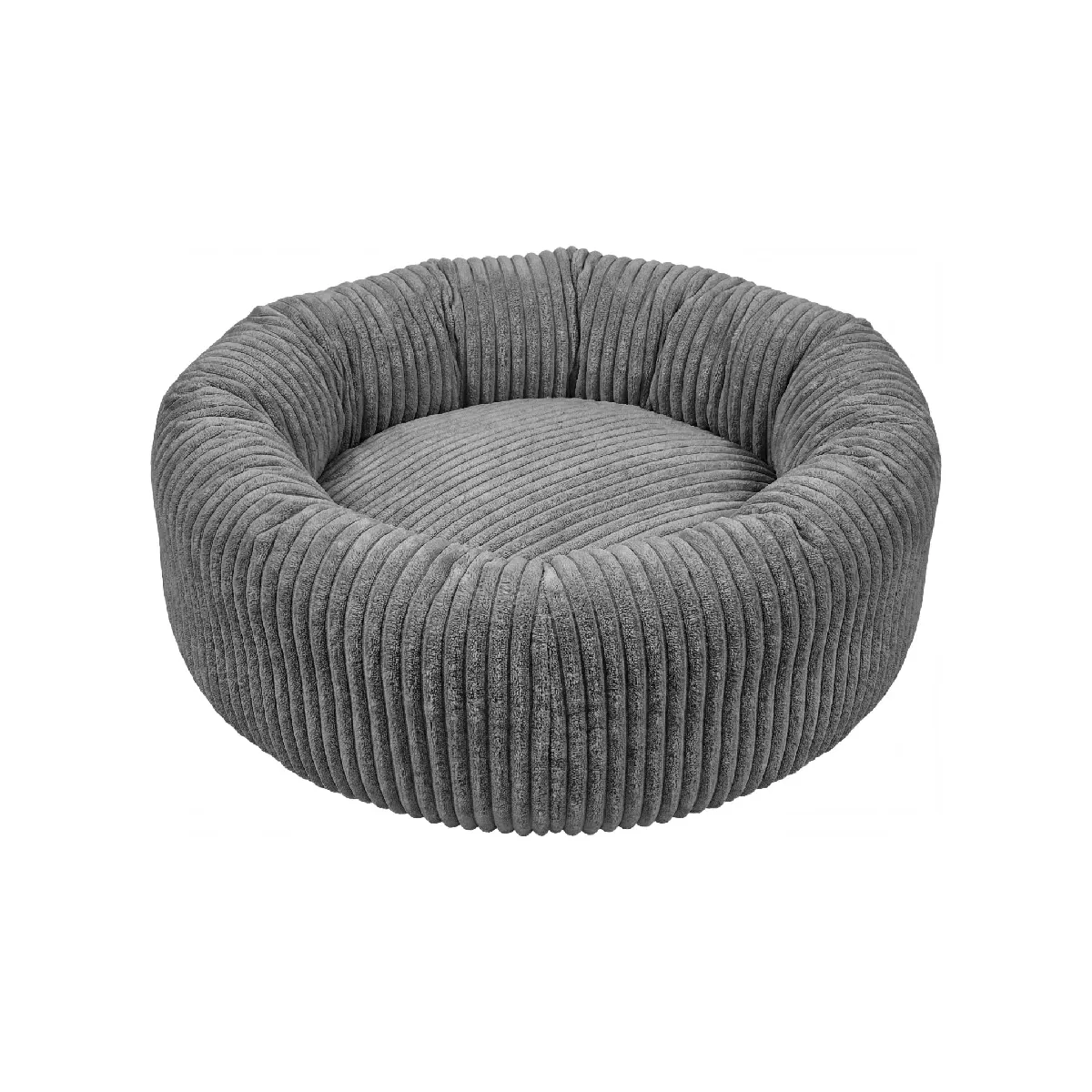Panier chien/chat petit velours côtelé XL - Gris foncé