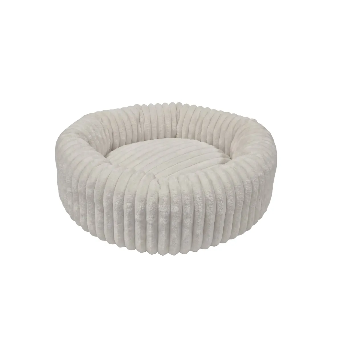 Panier chien/chat gros velours côtelé XL - Beige