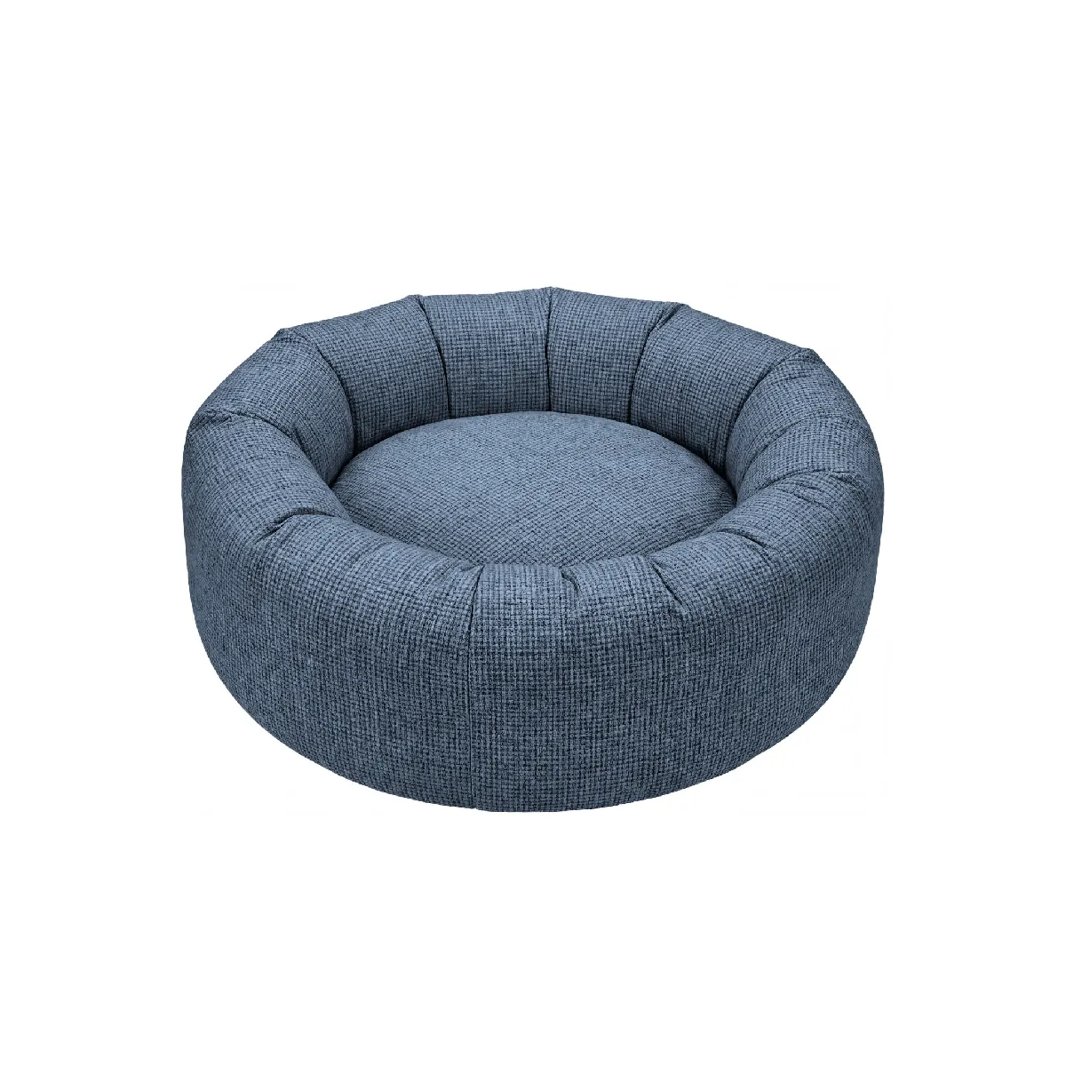 Panier chien/chat tissu chenille XL - Bleu