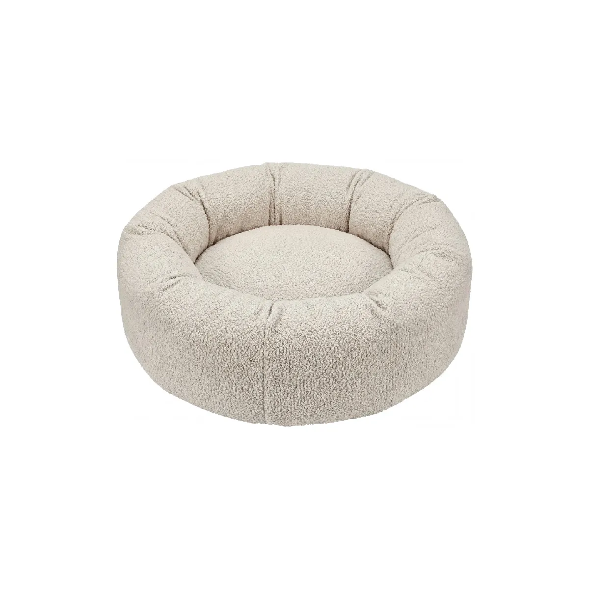 Panier chien/chat tissu bouclette M - Beige