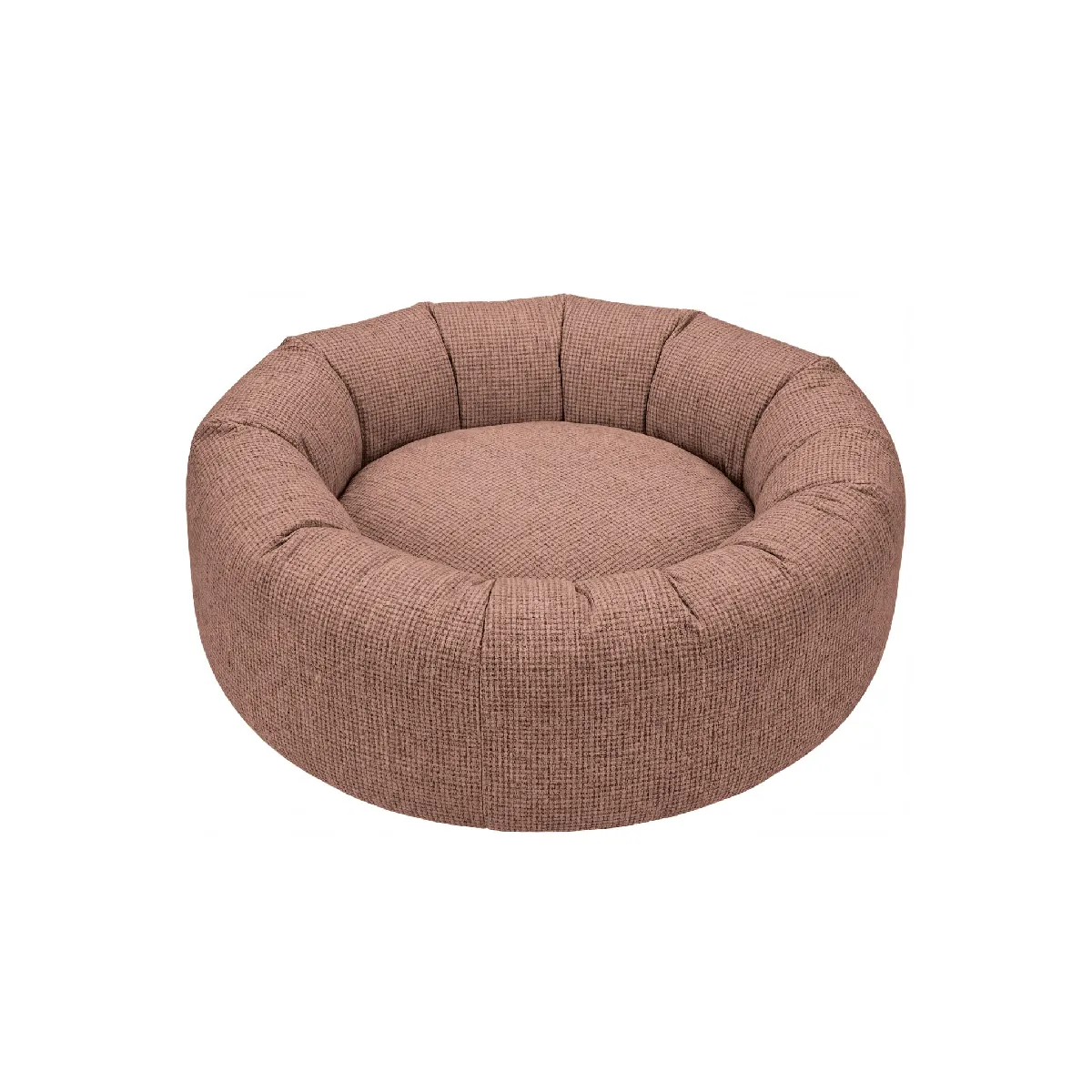 Panier chien/chat tissu chenille M - Terracotta