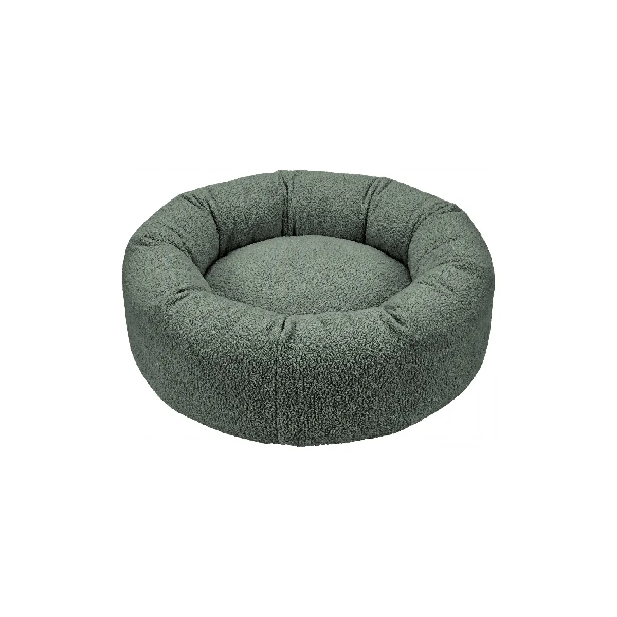 Panier chien/chat tissu bouclette M - Vert