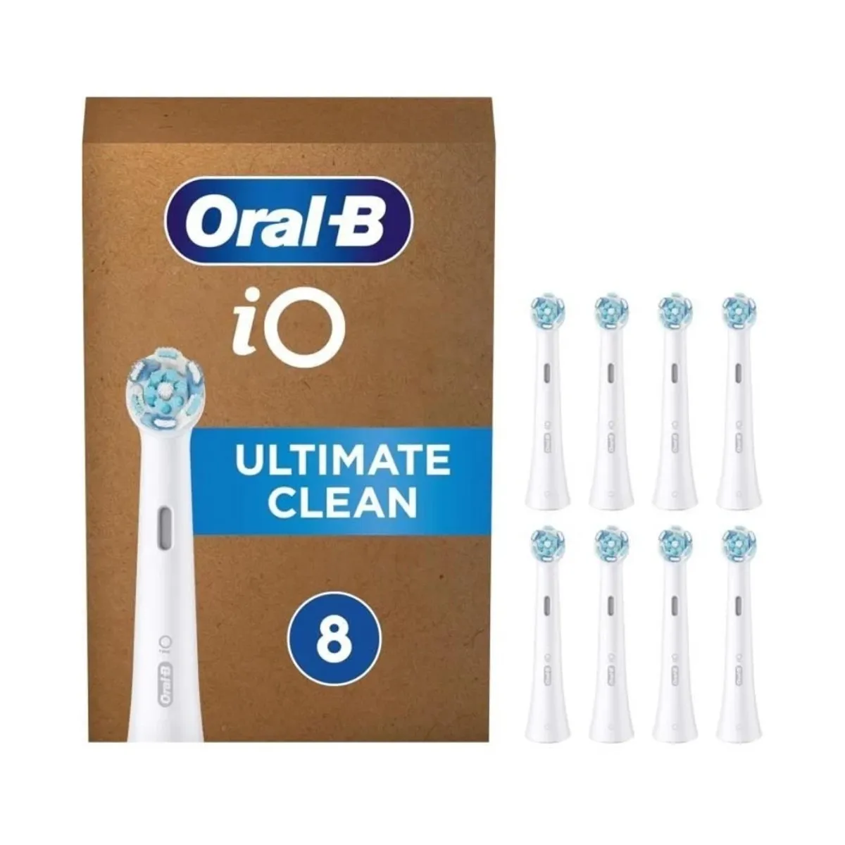 Têtes de Brosse à Dents Électrique Oral-B iO Ultimate Clean Blanches (8 Unités)