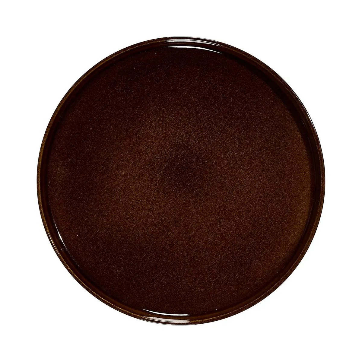 Lot de 6 Assiettes Plates Ysia 26cm Marron