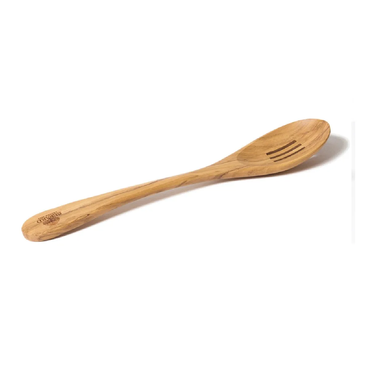 Cuillère Poisson Striée Olivier 30cm