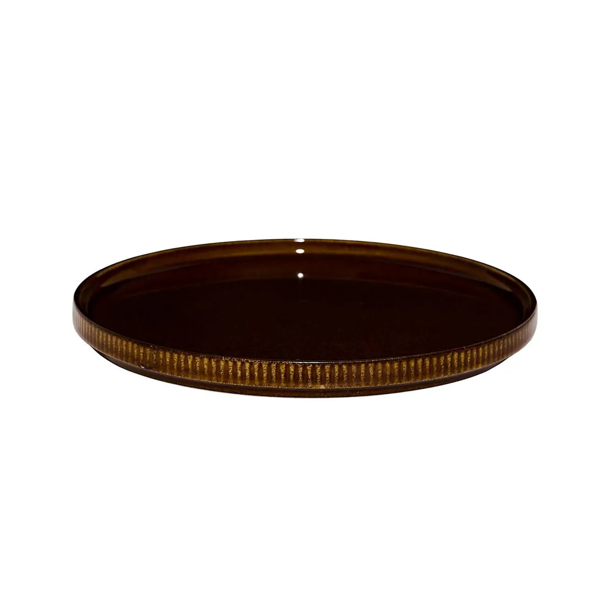 Lot de 6 Assiettes à Dessert Ysia 21cm Marron