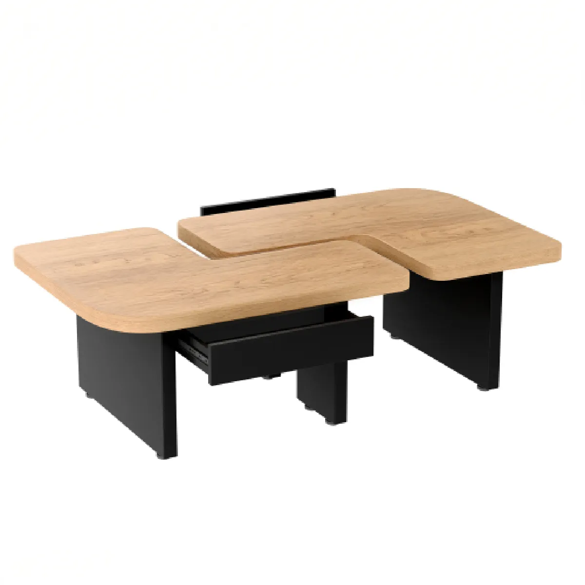 Table basse modulable avec bandeau LED lumineux