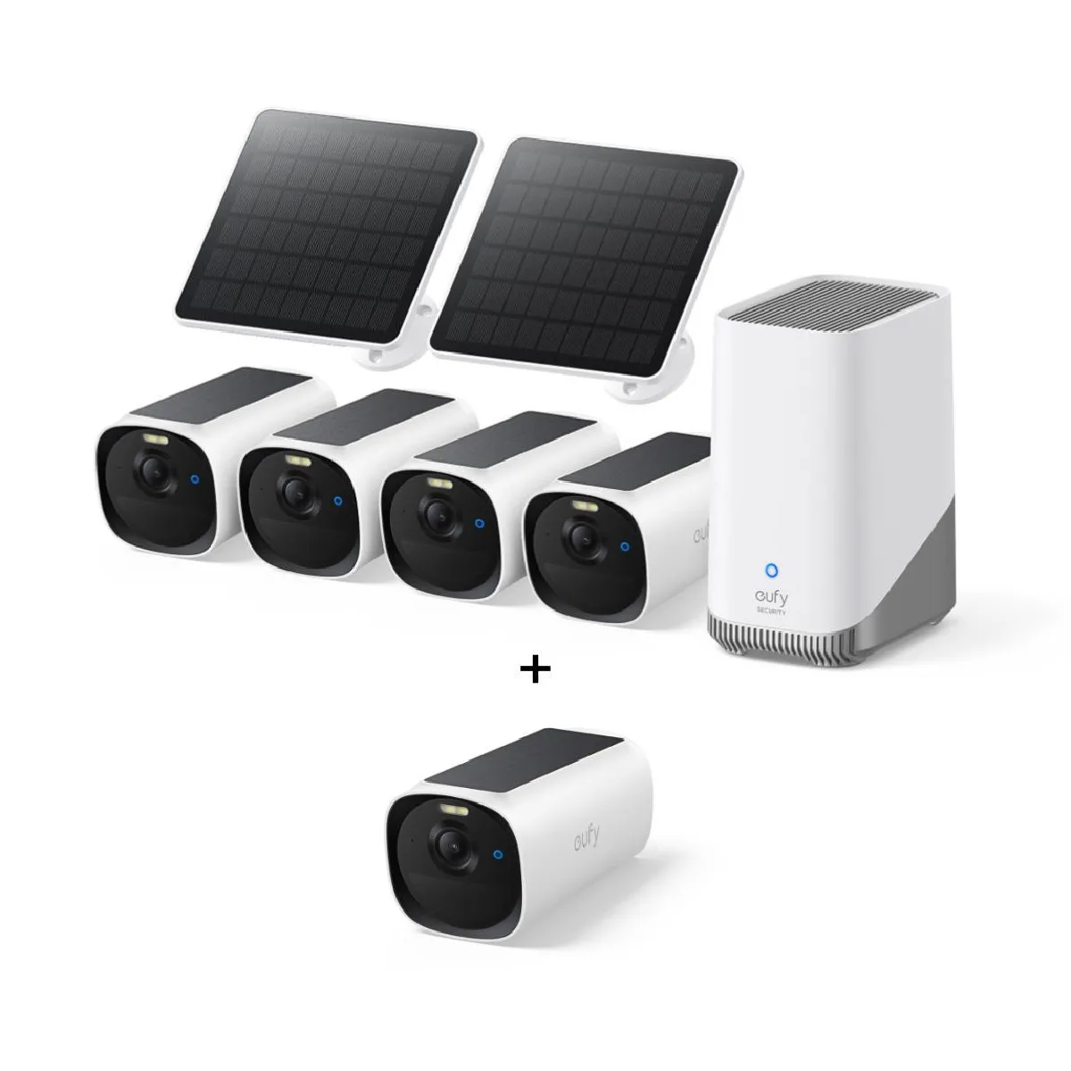Anker Eufy Cam E40 Kit 4 Caméras Homebase S380 Panneau Solaire E8144327 4-Cam
