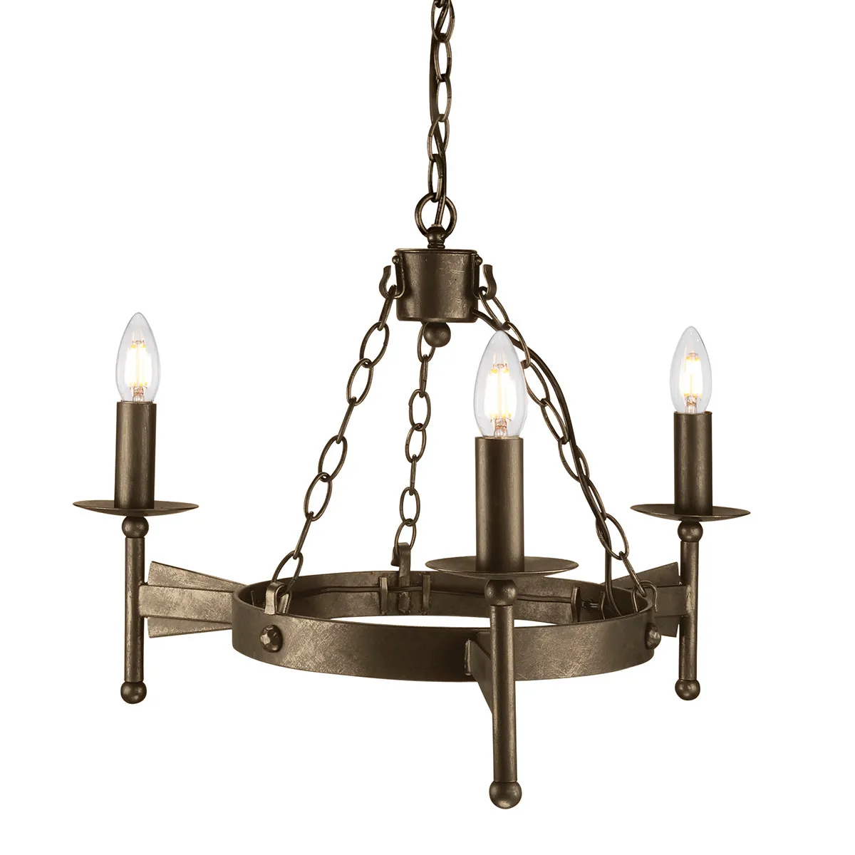 ELSTEAD LIGHTING Chandelier cromwell 3x60w bronze fonc&eacute;
